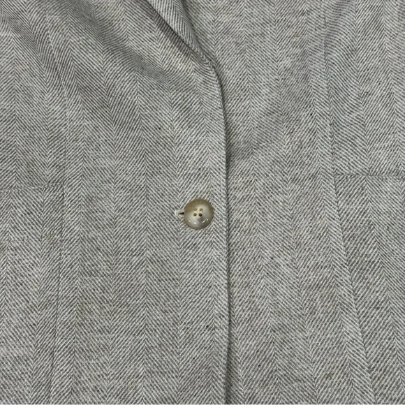 Vintage Condor Beige Herringbone Blazer women’s size 10 - Picture 7 of 10